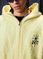 1807 STILLGOING Jacquard Knit Zip Up Hoodie