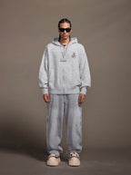 1807 STILLGOING Jacquard Knit Zip Up Hoodie