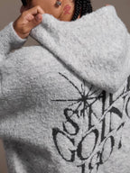 1807 STILLGOING Jacquard Knit Zip Up Hoodie