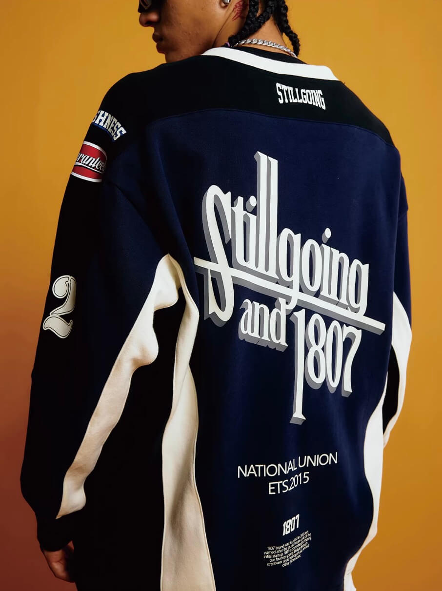 1807 × Lay’s Patchwork Long Sleeve Hockey Jersey