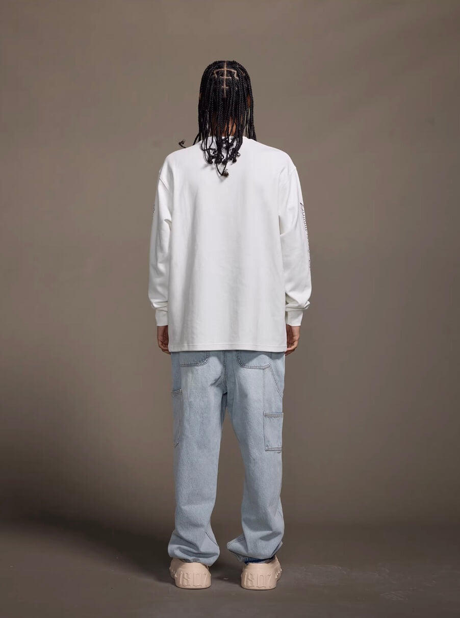 1807 Gothic Leather Patched Hockey Jersey Tee