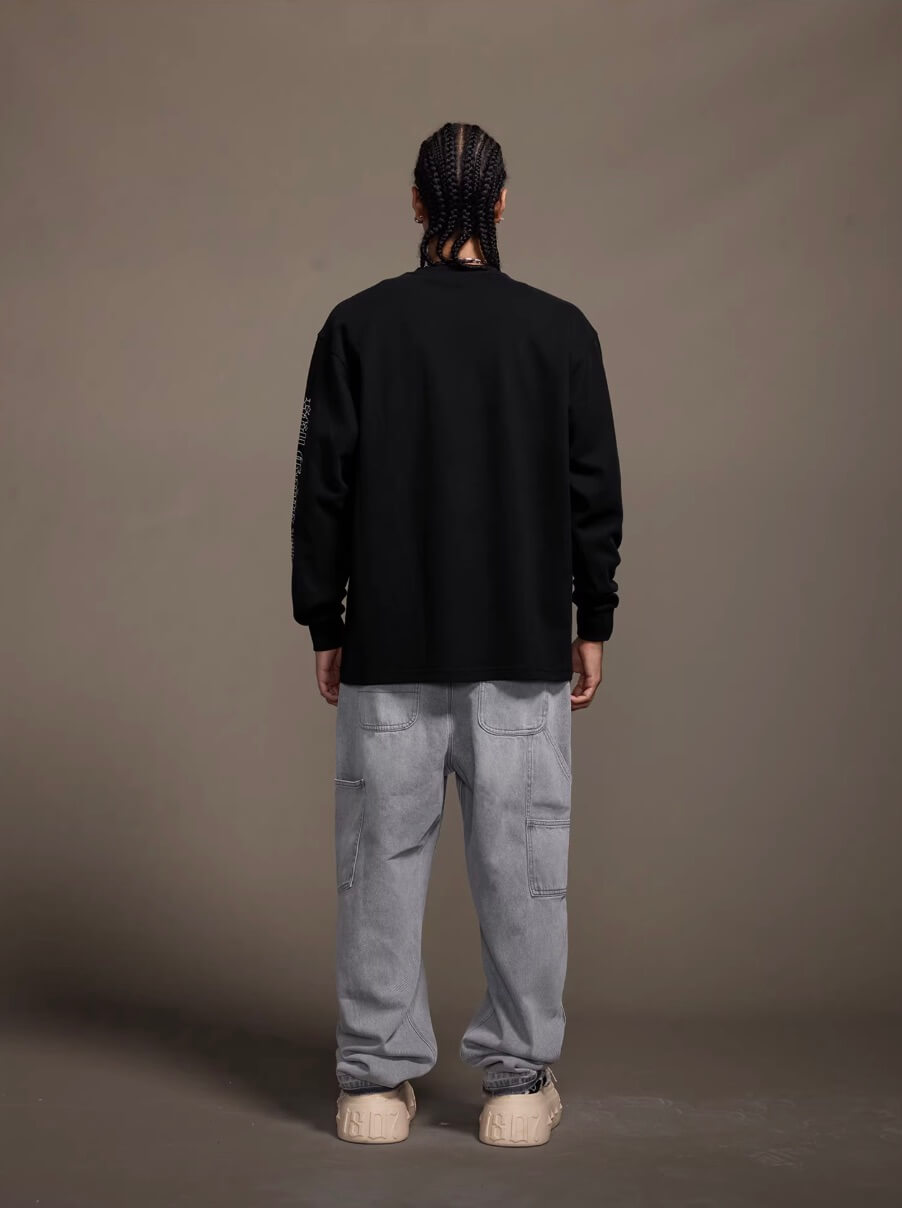 1807 Gothic Leather Patched Hockey Jersey Tee