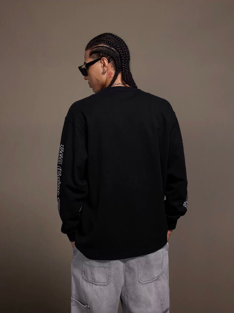 1807 Gothic Leather Patched Hockey Jersey Tee