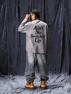 1807 STILLGOING Vintage Flocked Print Long Sleeve Tee