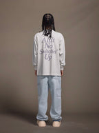 1807 STILLGOING Crackle Print Long Sleeve Tee