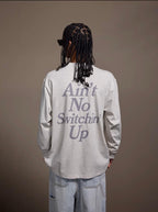 1807 STILLGOING Crackle Print Long Sleeve Tee