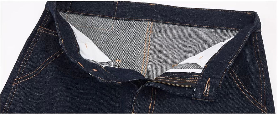 F3F Select Stitch Lines Dark Blue Double Knee Jeans