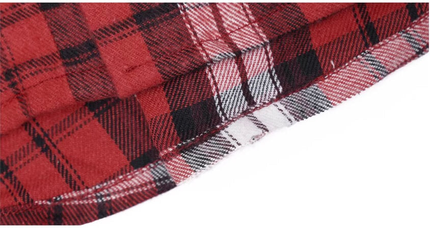 1807 Racing Printed Patch Plaid Long Sleeve Shirt