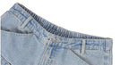 1807 Double Waist Deconstructed Washed Corduroy Jeans