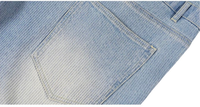 1807 Double Waist Deconstructed Washed Corduroy Jeans
