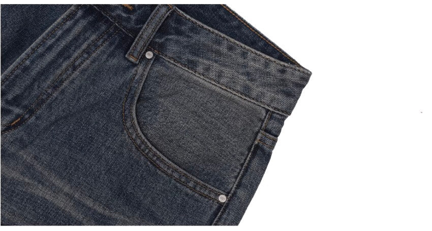 1807 Vintage Washed Basic Straight Jeans