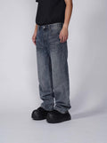 1807 Vintage Washed Basic Straight Jeans