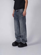 1807 Vintage Washed Basic Straight Jeans