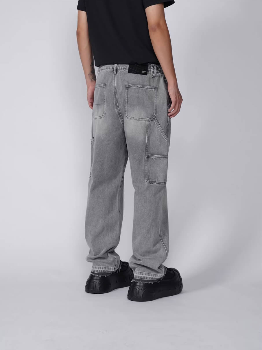 1807 Vintage Heavy Wash Straight Painter Jeans