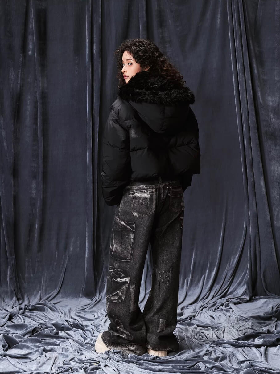 1807 Multi Pocket Digital Print Pants