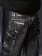1807 Multi Pocket Digital Print Pants