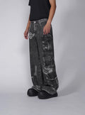 1807 Multi Pocket Digital Print Pants