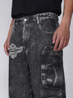 1807 Multi Pocket Digital Print Pants