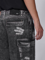 1807 Multi Pocket Digital Print Pants