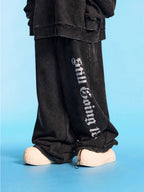 1807 Washed Faded Color Baggy Sweatpants