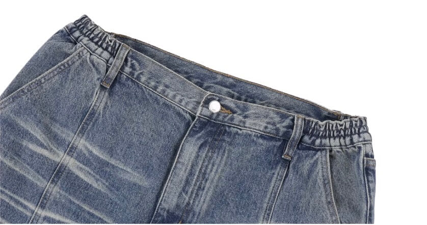 1807 Heavy Washed Whisker Center Stitch Jeans