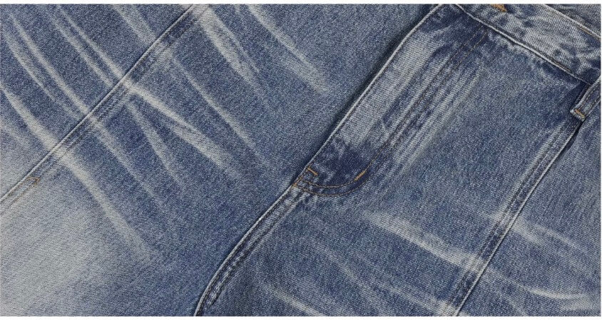 1807 Heavy Washed Whisker Center Stitch Jeans