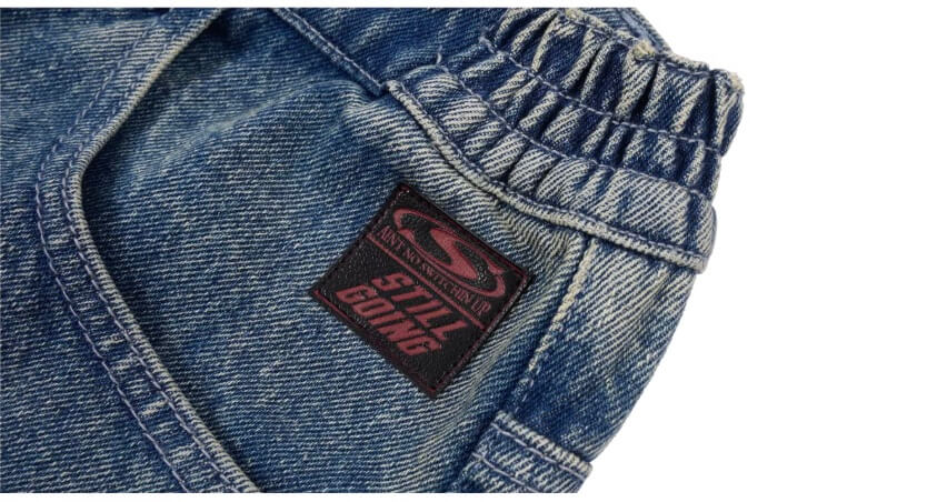 1807 Racing Structured Washed Baggy Jeans