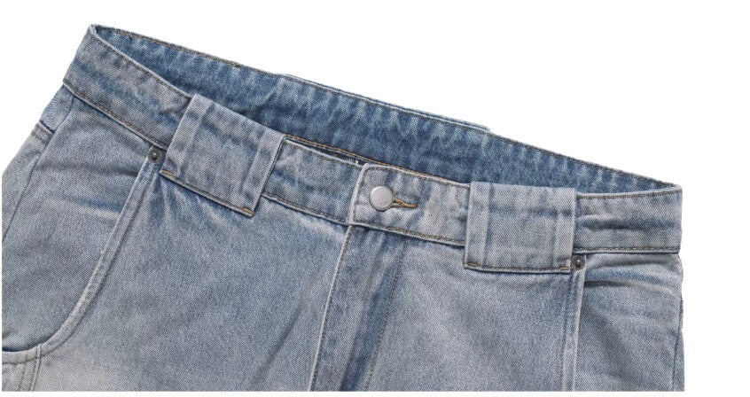 1807 Heavy Washed Machete Baggy Jeans