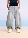 1807 Heavy Washed Machete Baggy Jeans