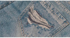 1807 Digital Denim Print Baggy Jeans