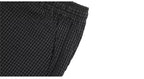 1807 Textured Plaid Wide Track Pants
