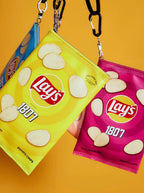 1807 × Lay’s Potato Chips Print PU Leather Small Shoulder Bag