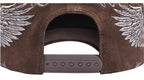 1807 Pegasus 3D Embroidered Flocked PU Leather Dad Hat