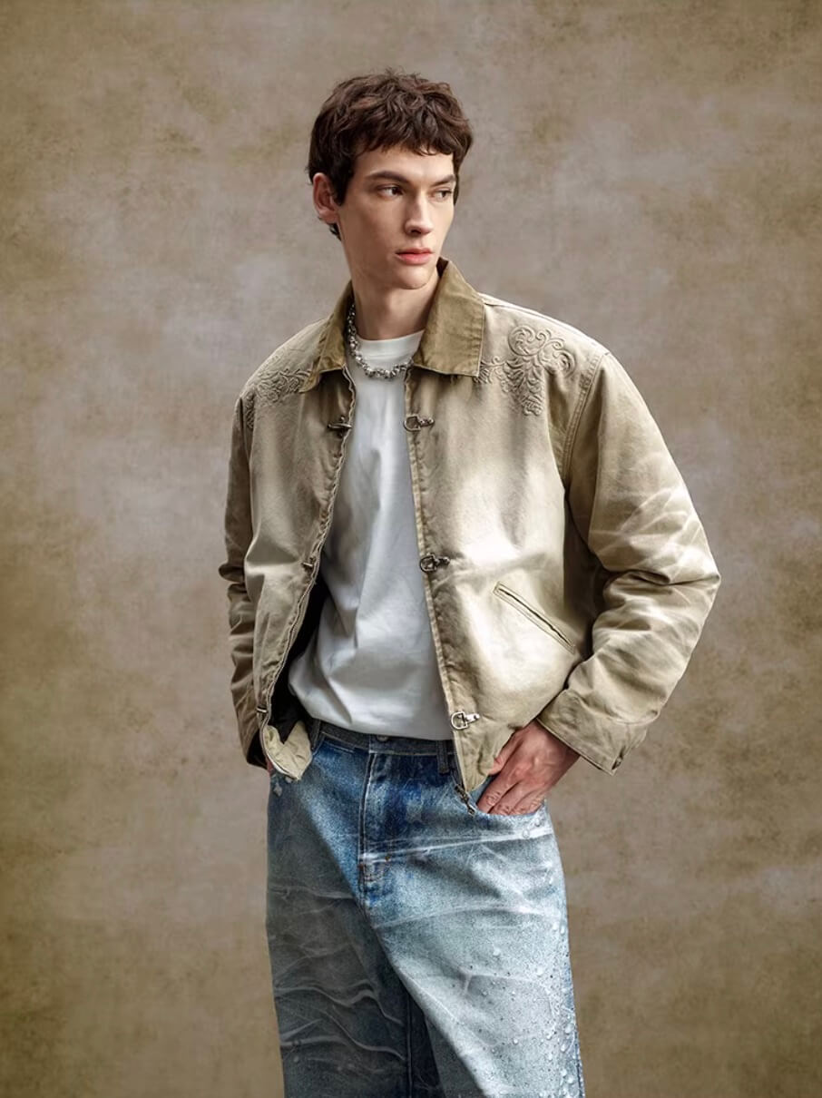 YADcrew Washed Detroit Work Jacket