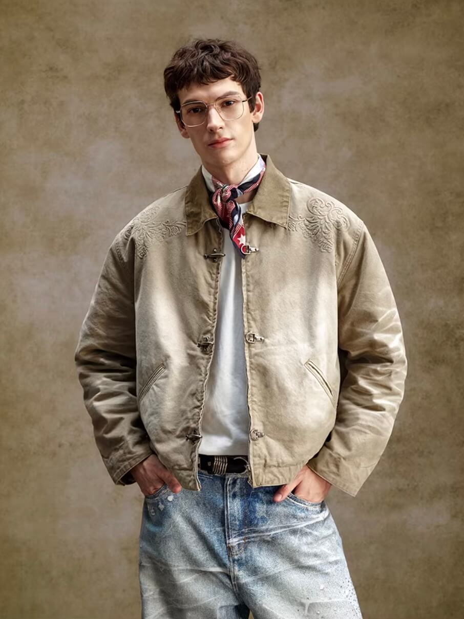 YADcrew Washed Detroit Work Jacket