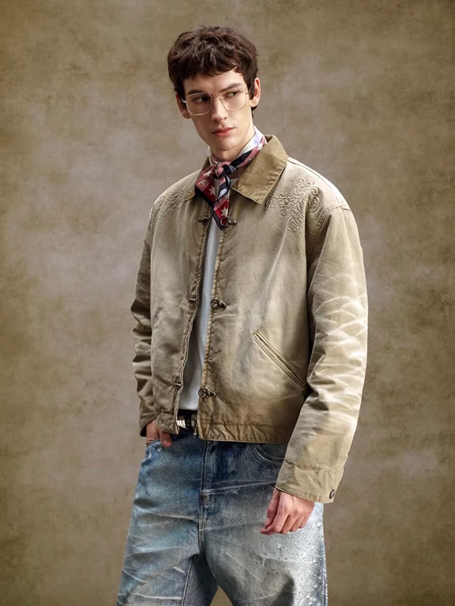 YADcrew Washed Detroit Work Jacket