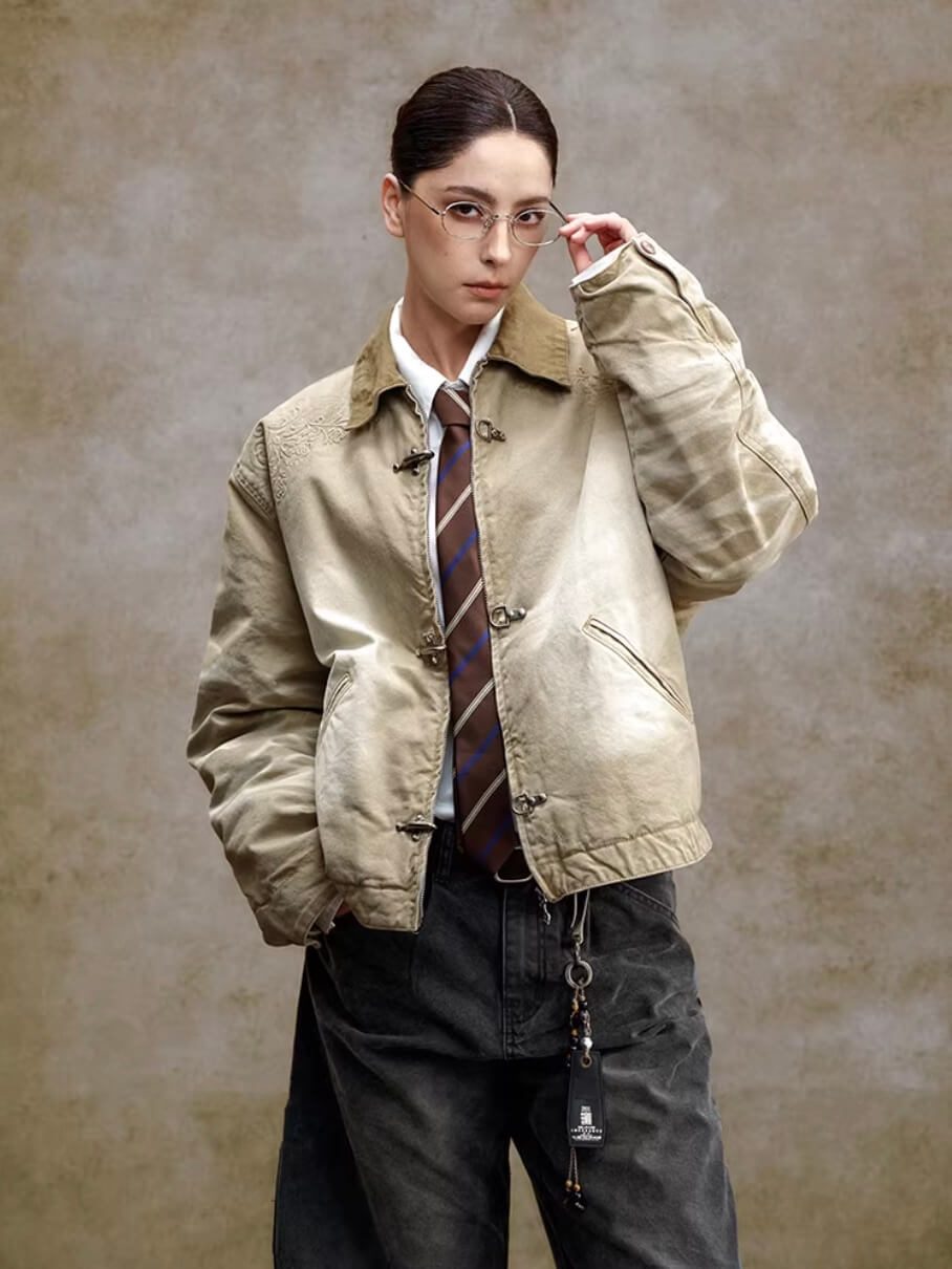 YADcrew Washed Detroit Work Jacket