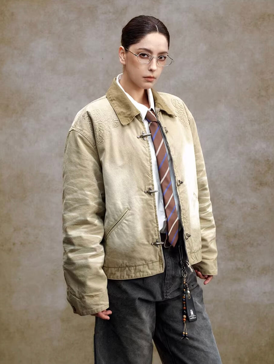 YADcrew Washed Detroit Work Jacket
