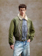 YADcrew Digital Print Reversible MA-1 Down Jacket