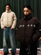 YADcrew Pearl Beaded Puffer Jacket