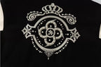 YADcrew x BIPOLAR Embroidered Pearl Beaded Varsity Jacket