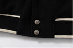YADcrew x BIPOLAR Embroidered Pearl Beaded Varsity Jacket