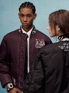 YADcrew x MEDM Ethnic Ribbed MA-1 Bomber Jacket