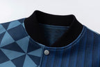 YADcrew x MEDM Patchwork Ethnic Pattern Varsity Jacket