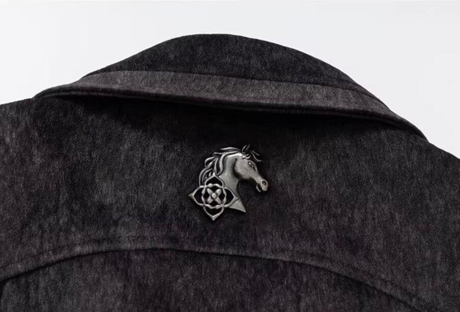 YADcrew Faux Horsehair Racing Jacket