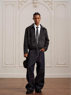 YADcrew Faux Horsehair Racing Jacket