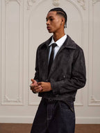 YADcrew Faux Horsehair Racing Jacket