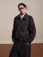 YADcrew Faux Horsehair Racing Jacket