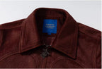 YADcrew Red Faux Horsehair Racing Jacket