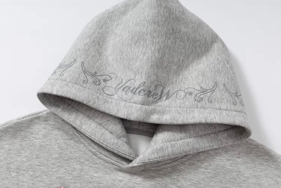 YADcrew Pearl Embellished Candlestick Hoodie